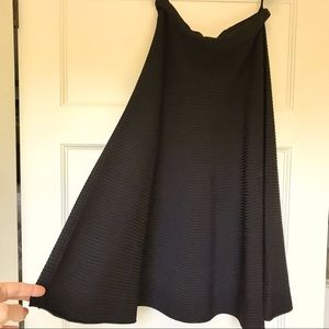 T by Alexander Wang black ribbed skirt